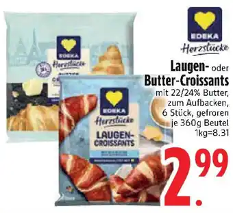 Edeka EDEKA Herzstücke Laugen- oder Butter-Croissants Angebot