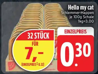 Edeka Hello my cat Schlemmer-Happen Angebot