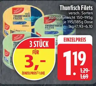 Edeka Thunfisch Filets Angebot