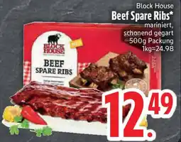 Edeka Block House Beef Spare Ribs Angebot
