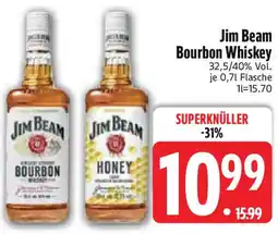 Edeka Jim Beam Bourbon Whiskey 32,5/40% Vol. Angebot