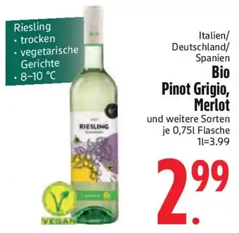 Edeka Bio Pinot Grigio, Merlot Angebot