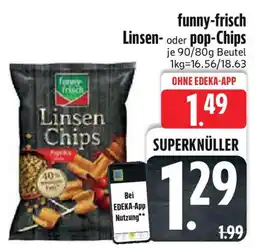 Edeka funny-frisch Linsen- oder pop-Chips Angebot