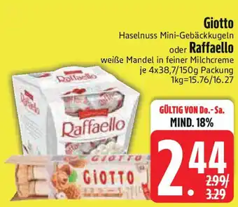 Edeka Giotto oder Raffaello Angebot