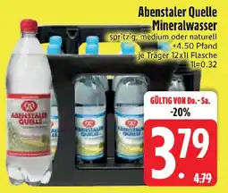 Edeka Abenstaler Quelle Mineralwasser Angebot