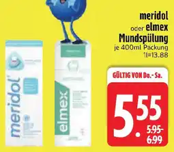 Edeka meridol oder elmex Mundspülung Angebot