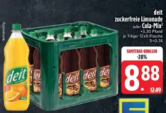 Edeka deit zuckerfreie Limonade oder Cola-Mix Angebot