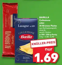 Kaufland BARILLA Collezione oder Al Bronzo Pasta Angebot