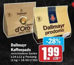 Hit Dallmayr Kaffeepads Angebot