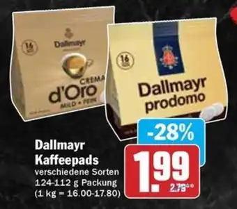 Hit Dallmayr Kaffeepads Angebot
