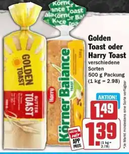 Hit Golden Toast oder Harry Toast Angebot
