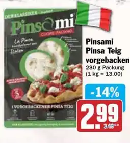 Hit Pinsami Pinsa Teig vorgebacken Angebot