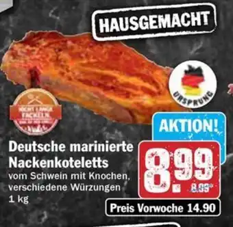 Hit Deutsche marinierte Nackenkoteletts Angebot