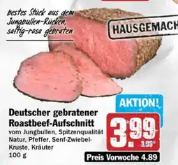Hit Deutscher gebratener Roastbeef-Aufschnitt Angebot
