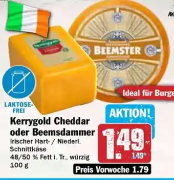Hit Kerrygold Cheddar oder Beemsdammer Angebot