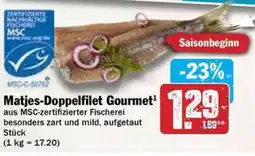 Hit Matjes-Doppelfilet Gourmet Angebot