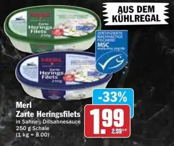 Hit Merl Zwrte Herings Filets Angebot