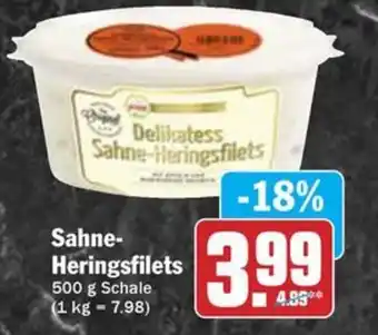 Hit Sahne- Heringsfilets Angebot