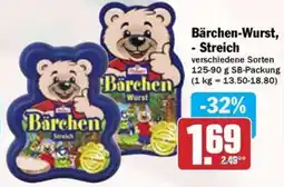 Hit Bärchen-Wurst, - Streich Angebot