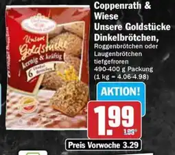 Hit Coppenrath & Wiese Unsere Goldstücke Dinkelbrötchen Angebot