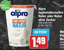 Hit Alpro Joghurtalternative Natur oder Natur ohne Zucker Angebot