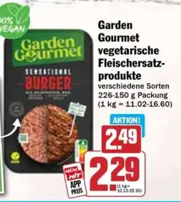 Hit Garden Gourmet vegetarische Fleischersatz- produkte Angebot