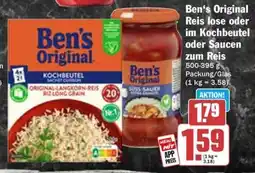 Hit Ben's Original Reis lose oder im Kochbeutel oder Saucen zum Reis Angebot