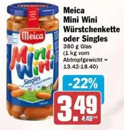 Hit Meica Mini Wini Würstchenkette oder Singles Angebot