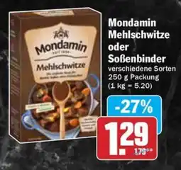 Hit Mondamin Mehlschwitze oder Soßenbinder Angebot