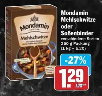 Hit Mondamin Mehlschwitze oder Soßenbinder Angebot