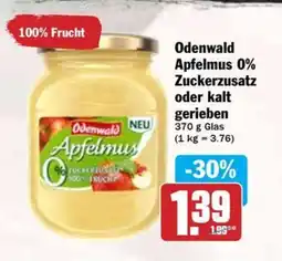 Hit Odenwald Apfelmus 0% Zuckerzusatz oder kalt gerieben Angebot