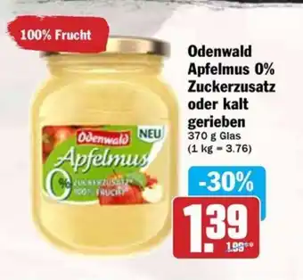 Hit Odenwald Apfelmus 0% Zuckerzusatz oder kalt gerieben Angebot