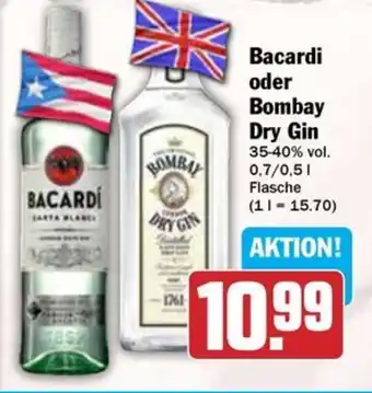 Hit Bacardi oder bombay dry gin Angebot