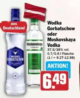 Hit Wodka Gorbatschow oder Moskovskaya Hoskovskay Vodka Angebot