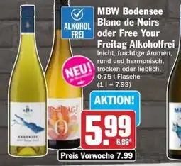Hit MBW Bodensee Blanc de Noirs oder Free Your Freitag Alkoholfrei Angebot