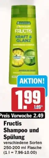 Hit Fructis Shampoo und Spülung Angebot