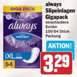 Hit always Slipeinlagen Gigapack Angebot