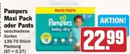Hit Pampers Maxi Pack oder Pants Angebot