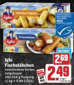 Hit Iglo Fischstäbchen Angebot