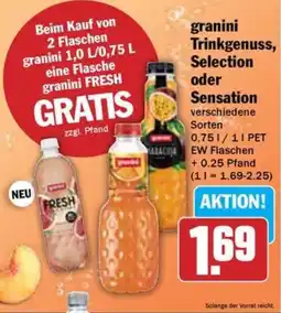Hit granini Trinkgenuss, Selection oder Sensation Angebot
