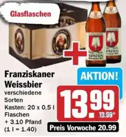 Hit Franziskaner Weissbier Angebot