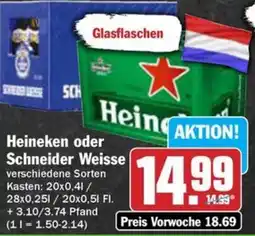 Hit Heineken oder Schneider Weisse Angebot