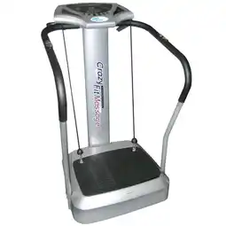 Netto Marken-Discount Crazy Fit Massage Fitness Vibrationsplatte inkl. Bänder Silber Angebot