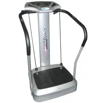 Netto Marken-Discount Crazy Fit Massage Fitness Vibrationsplatte inkl. Bänder Silber Angebot