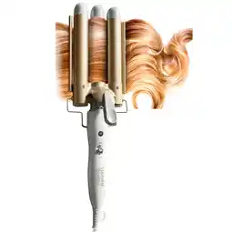 Netto Marken-Discount Velform Welleneisen mit Turmalin - Keramik - Beschichtung Tri-Wave Curler Angebot