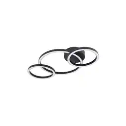 Netto Marken-Discount LED Deckenleuchte, Ring Design, schwarz, L 55 cm Angebot