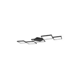 Netto Marken-Discount LED Deckenleuchte, schwarz, dimmbar, Fernbedienung, L 120 cm Angebot