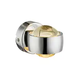 Netto Marken-Discount LED Wandlampe, Metall chrom, Glas klar, L 10 cm Angebot