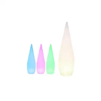 Netto Marken-Discount RGB LED Stehleuchte, Tropfen Design, Fernbedienung, H 120 cm Angebot
