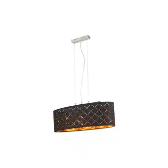 Netto Marken-Discount LED Pendelleuchte, Metall, Dekorstanzungen, schwarz, gold Angebot